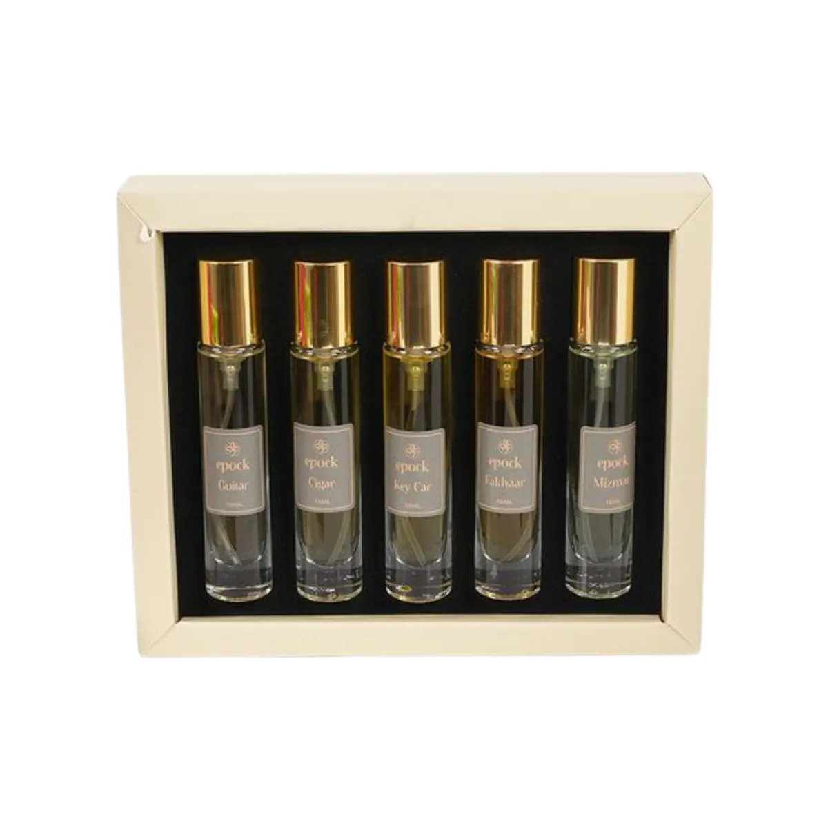 مجموعة العطور الخمسة من إيبوك (جيتار -  فخار -  سيجار - كي كار -  مزمار) 18 مل للجنسين - 5 قطع