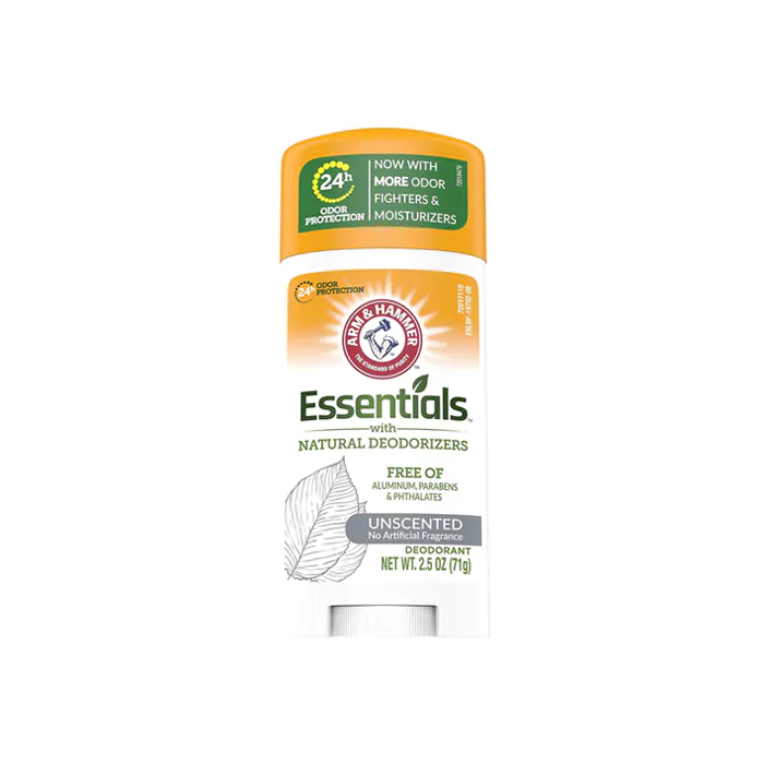 Arm & Hammer Essentials Solid Deodorant Stick Unscented - 71 g