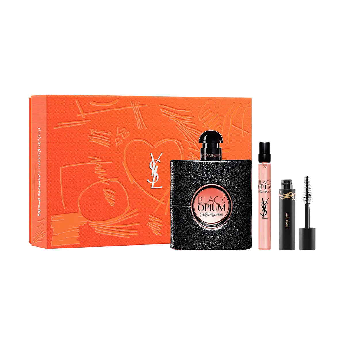Black Opium Set By Yves Saint Laurent EDP For Women - 3 Pieces