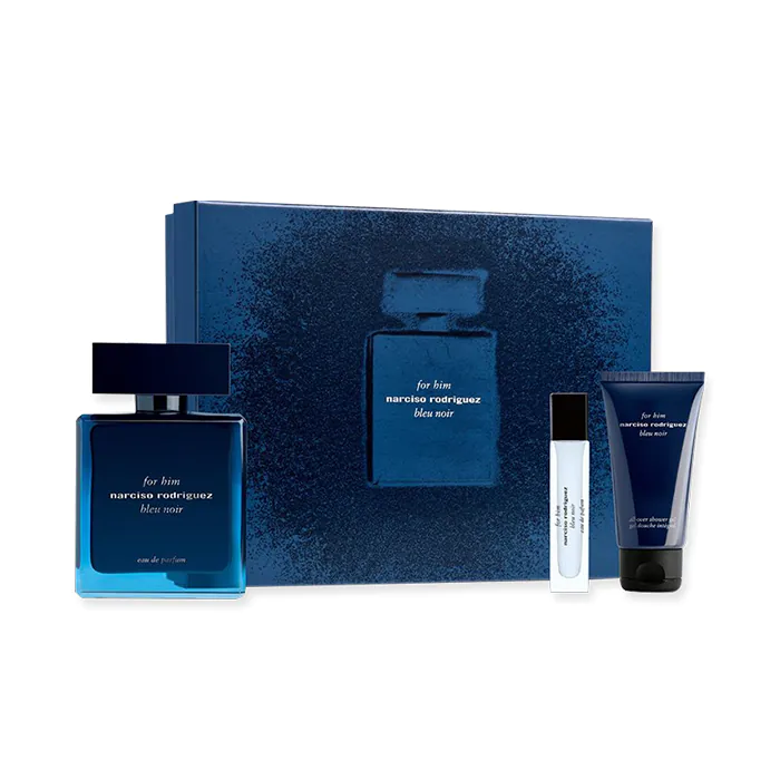 Bleu Noir For Him Set By Narciso Rodriguez EDP For Men - 3 Pieces