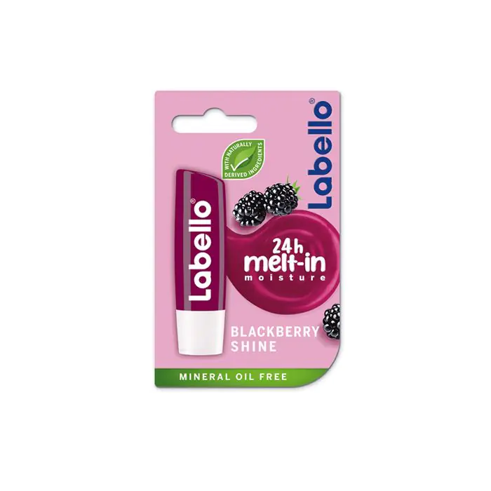 Labello Lip Balm Moisturising Lip Care Blackberry Shine - 4.8 g