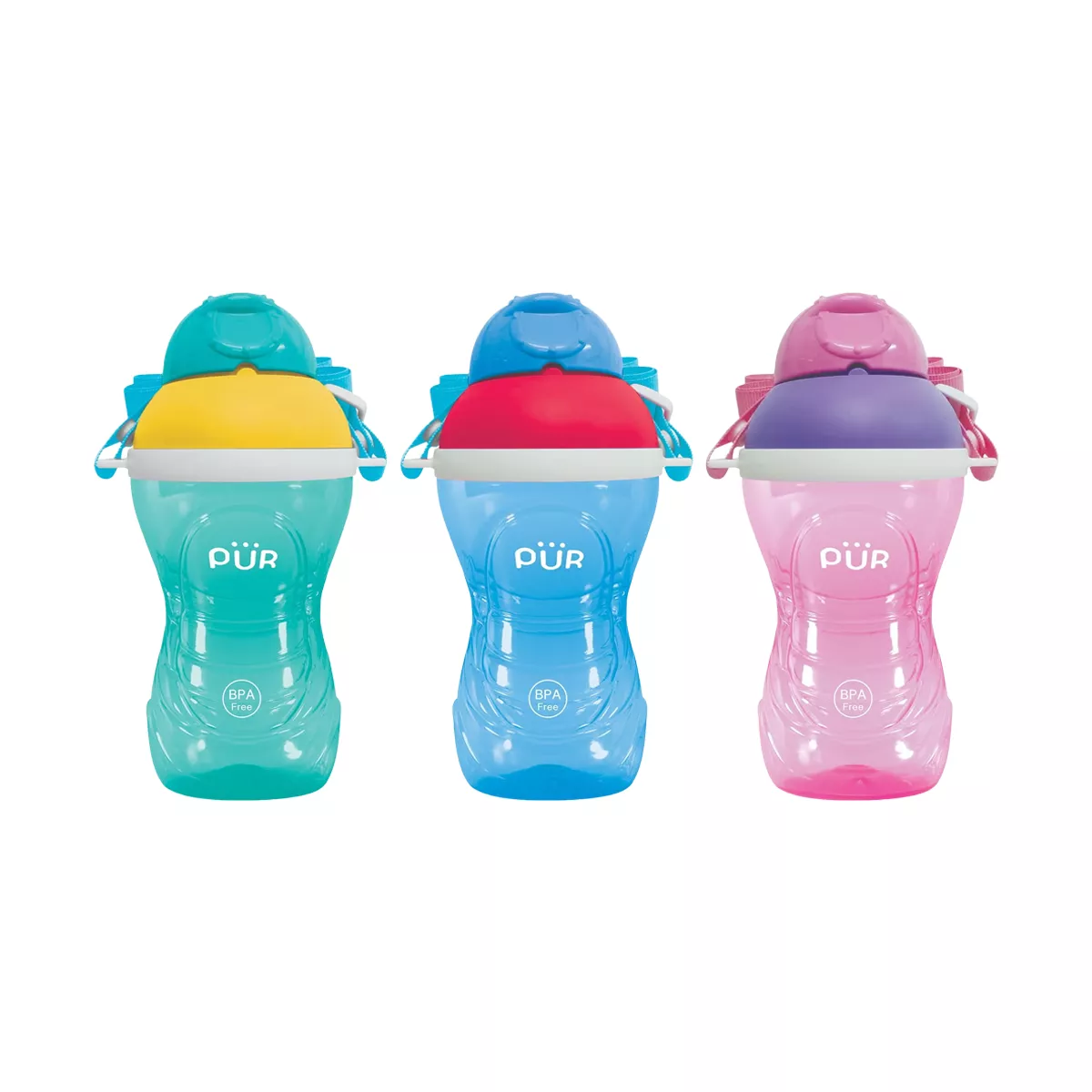 Pur Activity Straw Cup With Strap 12+ Months - 390 ml