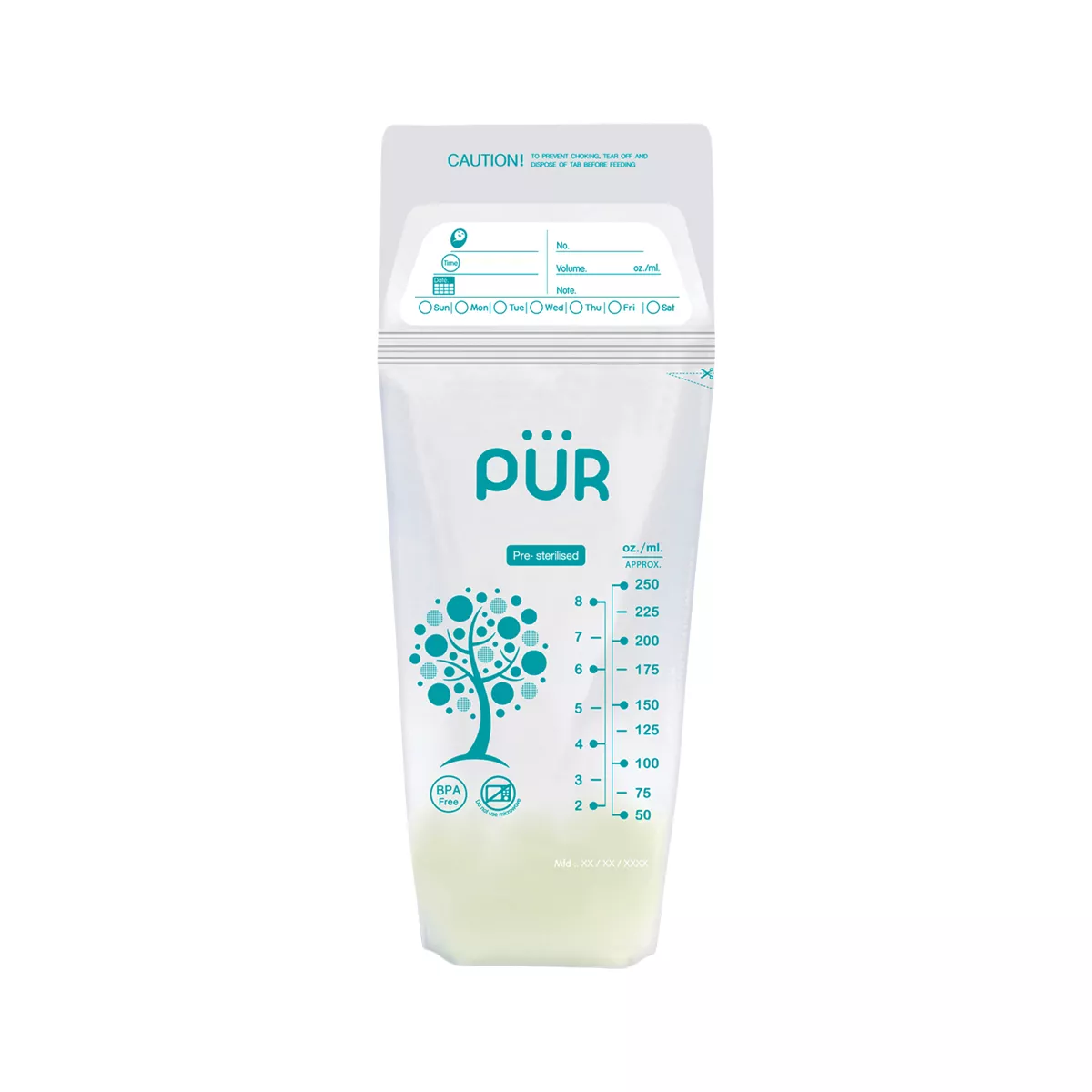Pur Breast Milk Storage Bags Small S 0+ Months - 24 Pieces