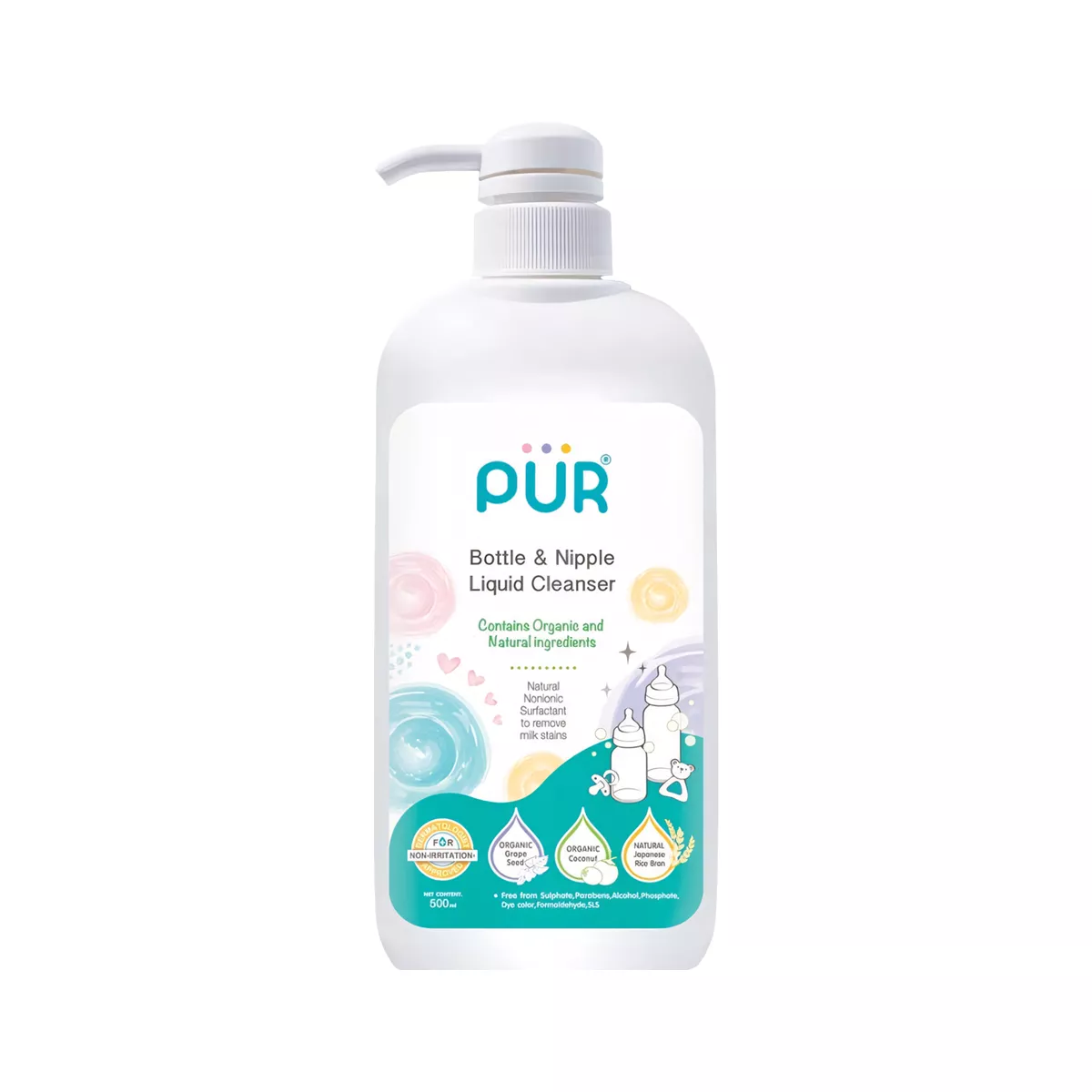 Pur Natural Bottle & Nipple Liquid Cleanser 0+ Months - 500 ml