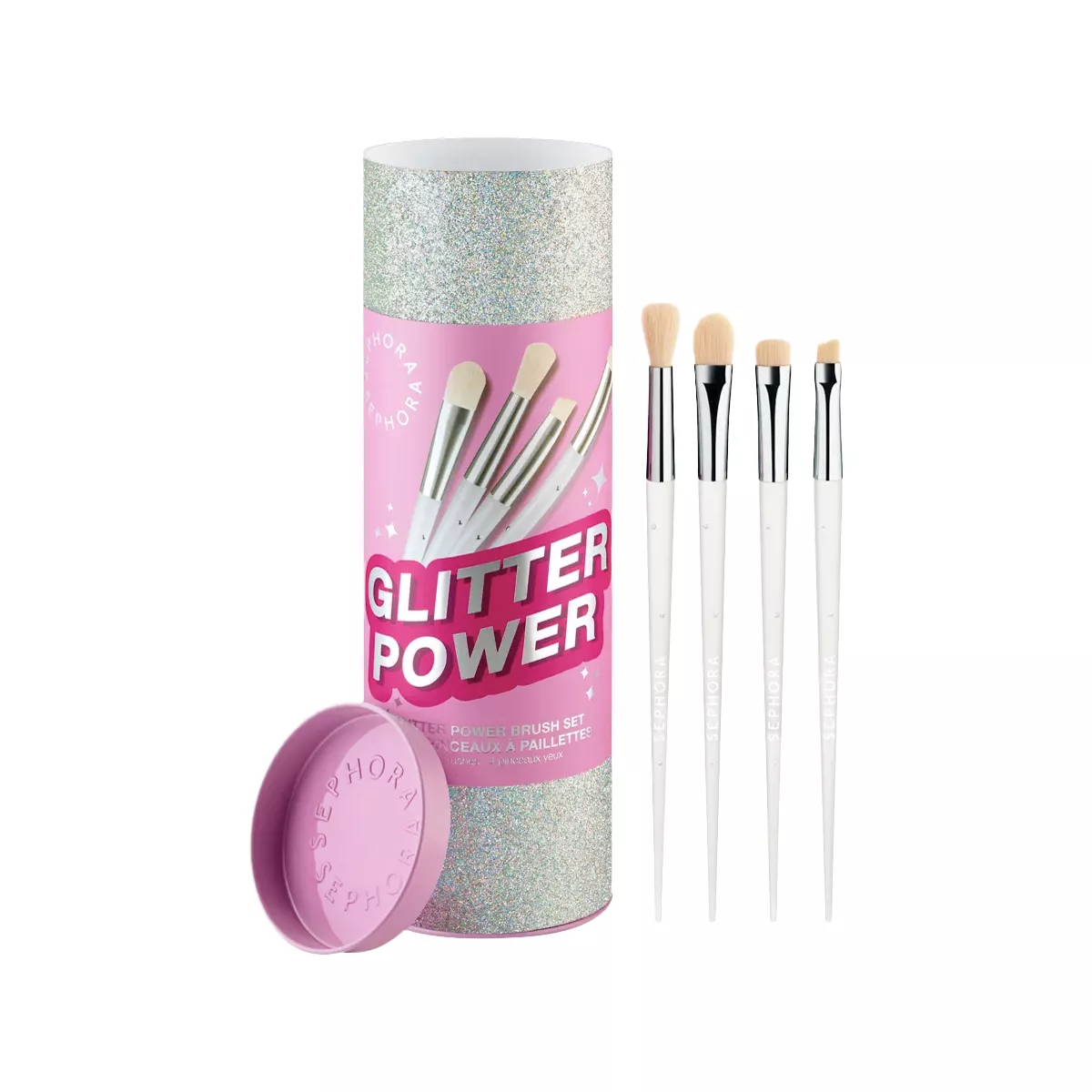 Sephora Glitter Power Brush Set for Eye - 4 piece