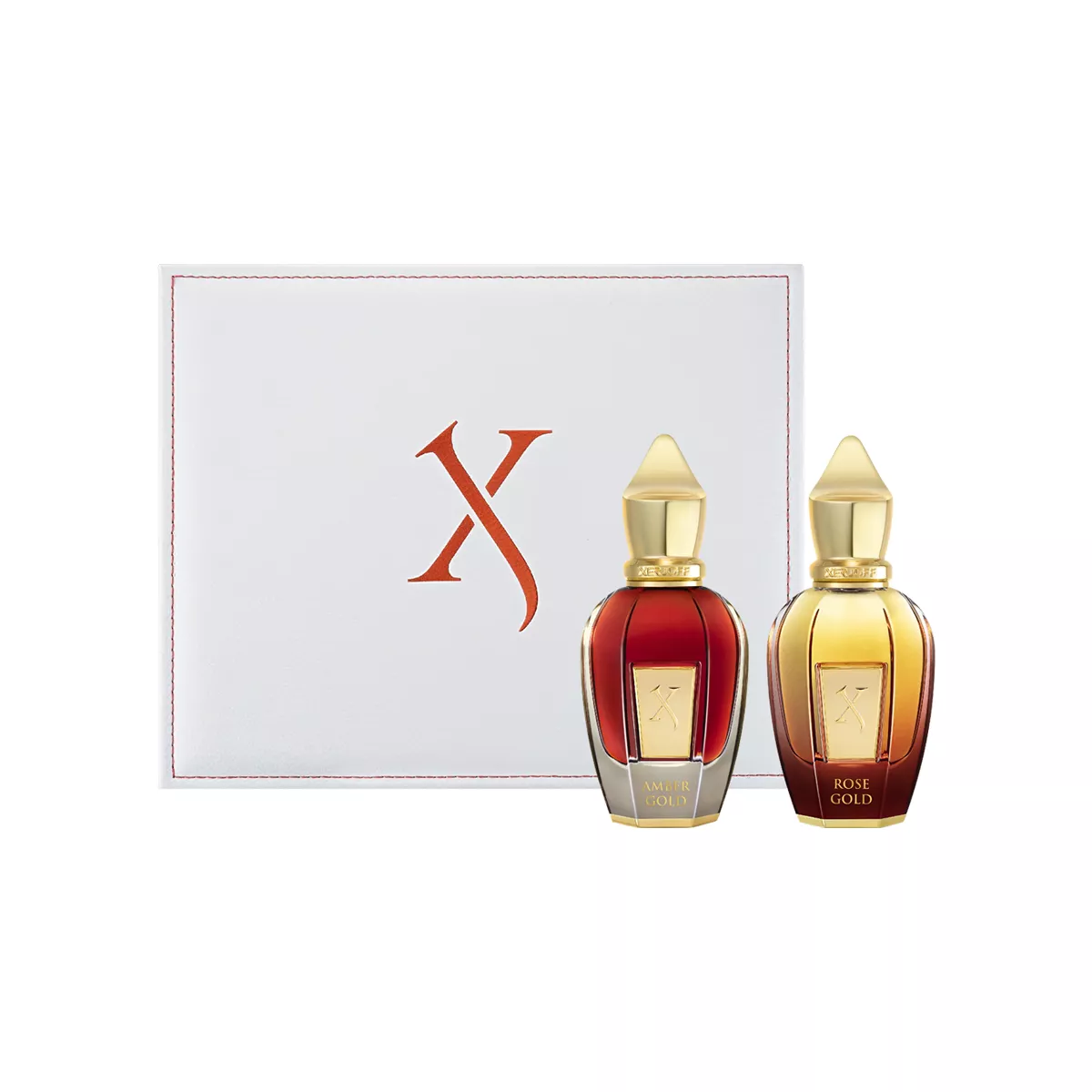 Shooting Stars Amber Gold + Rose Gold Gift Set by Xerjoff Parfum For Men and Women - 2 Pieces