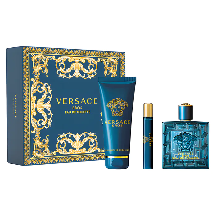Eros Set By Versace EDT For Men - 3 Pieces