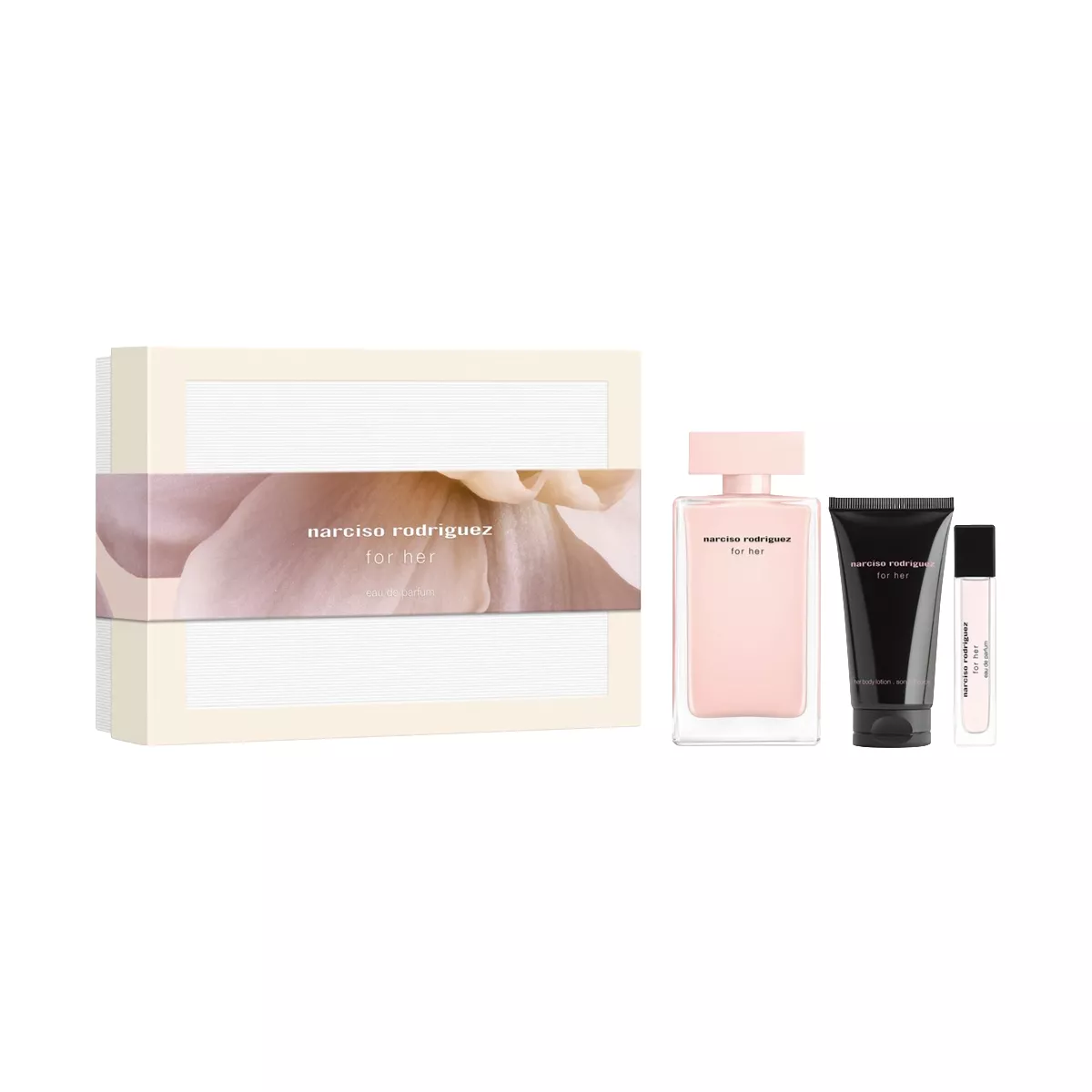 For Her Set By Narciso Rodriguez EDP For Women - 3 Pieces