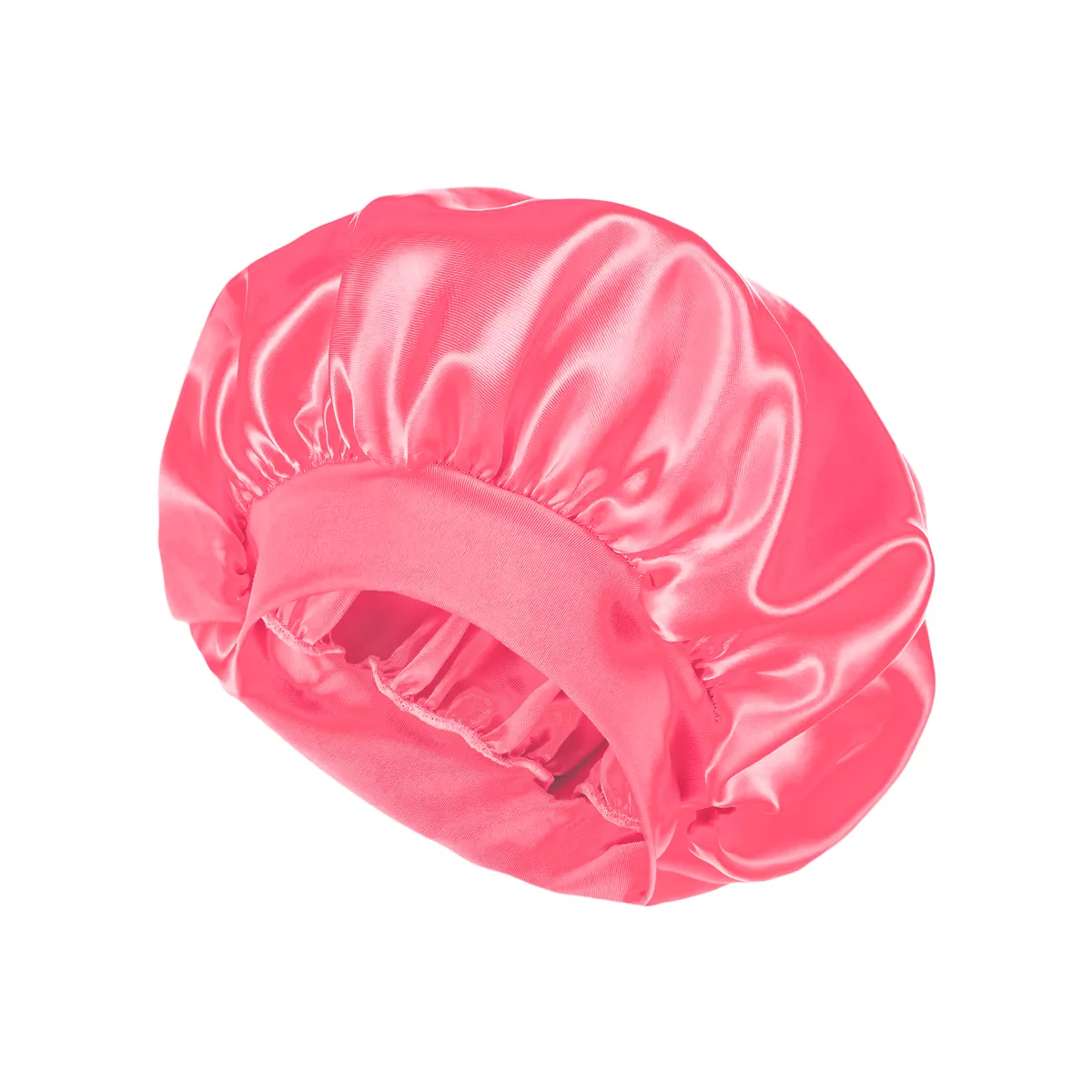 Satin Silk Bonnet Dark Pink