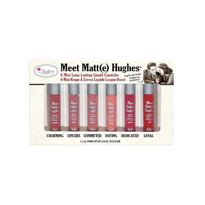 theBalm Matte Hughes 6 Mini Liquid Lipsticks Vol. 1