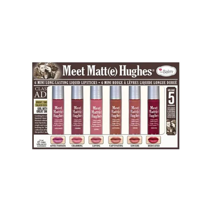 theBalm Matte Hughes 6 Mini Liquid Lipsticks Vol. 5