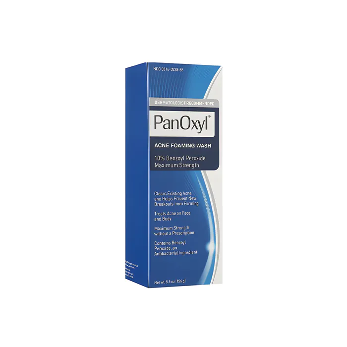 PanOxyl Acne Foaming Wash, Benzoyl Peroxide 10% Maximum Strength, - 156 g
